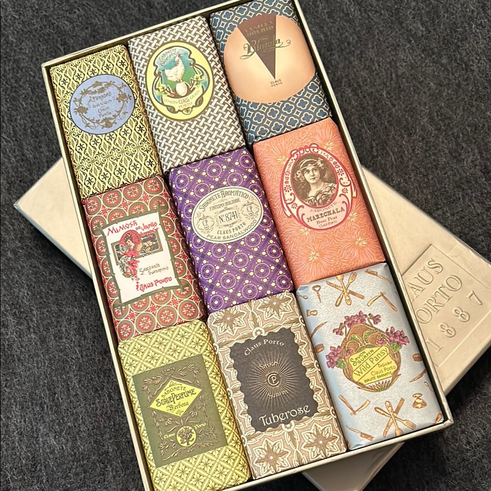 Claus Porto Soap Set, NIB, each bar retails for $25